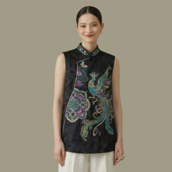 Aqueen Phoenix Silk Vest black