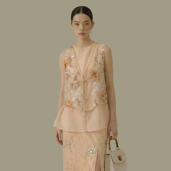 Aqueen The Dahlia Sheer Blouse