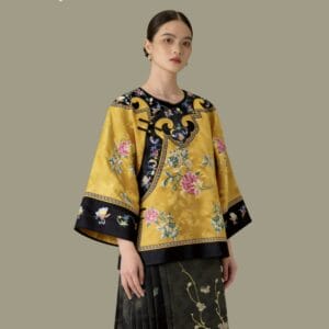Aqueen gold lotus top