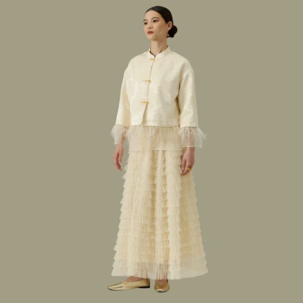 Aqueen Feathered Cloud Skirt full