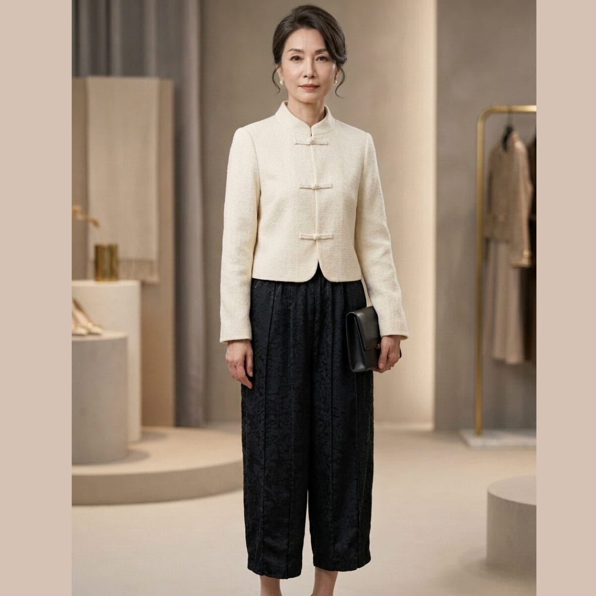 Aqueen Black Velvet Brocade5