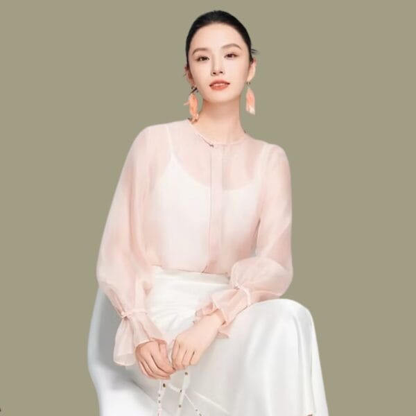 Noralis Velvet Dream Blouse soft pink