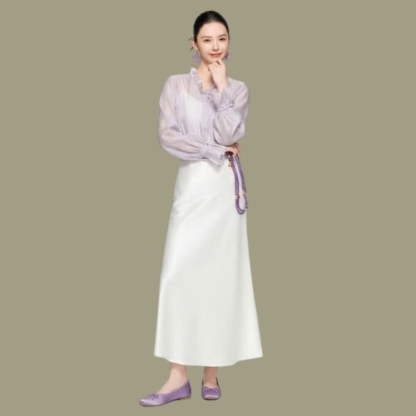 Noralis Vneck Sheer Symphony purple1