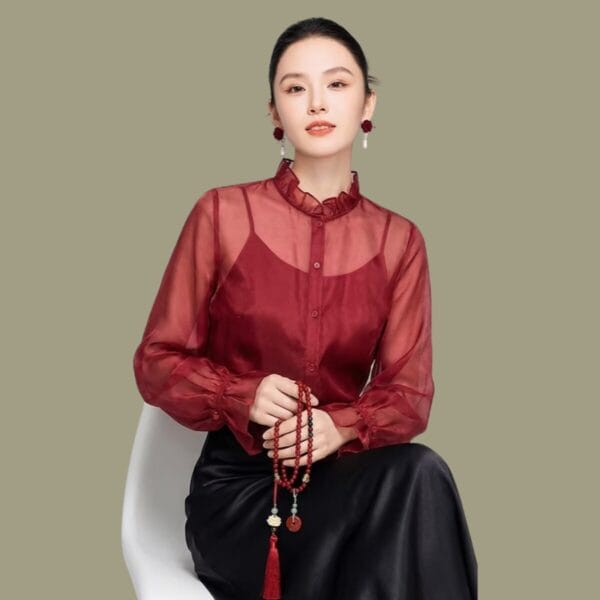 Noralis femme organdi red